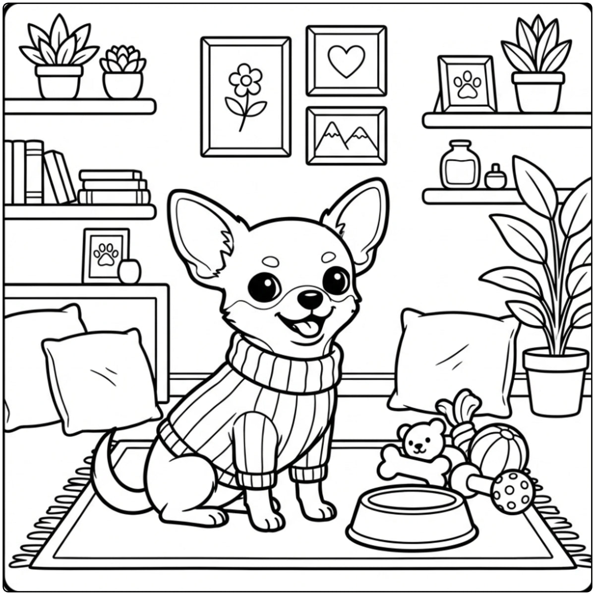 43 Chihuahua Coloring Pages: Printable PDFs To Print
